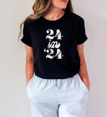 24 In 24 Shirt, Turning 24 Tshirt, Twenty Four Shirt, Cute Birthday Shirt, 24 Years Old Tee, Birthday Party Shirt, Women 24th Birthday Gifts