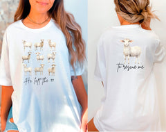 Lost Sheep Shirt, Jesus Left The 99 To Rescue Me Shirt, The Lord Is My Shepherd Shirt, Psalm 23, Bible Verse Shirt, Xmas Christian Gifts