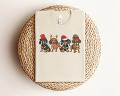 Dachshund Christmas Shirt, Dog Mom Shirt, Christmas Dogs Tshirt, Dog Lover Gift, Christmas Animal Shirt, Cute Christmas Shirt, Xmas Gifts