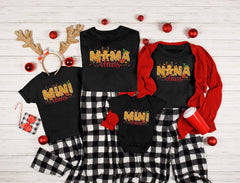 Family Christmas Shirts, Mama Nana Gigi Mini Claus Shirt, Gingerbread Family Shirt, Matching Family Reunion Shirts, Christmas Gifts, Unisex