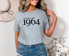 Vintage 1964 Shirt, Retro Birthday Shirt, Birthday Year Shirt, Grandma Birthday Shirts, Birthday Party Shirt, 60th Birthday Gifts For Women