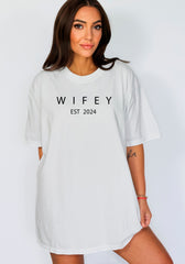 Custom Wifey Est 2025 Shirt, Personalized Engagement Shirt, Bridal Shower Gift, Bridal Party Shirt, Bridesmaid Shirts, Newly Married Gift