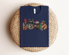 Christmas Sloth Shirt, Cute Christmas Shirt, Sloth Gifts, Christmas Animal Shirt, Sloth Santa Hat, Animal Lover Tshirt, Christmas Gift