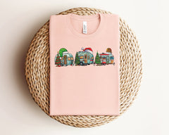 Christmas Caravan Shirt, Camper Christmas Shirt, Xmas Camping Gifts, Camping Lovers Crewneck, Christmas Vacation Shirt, Adventure Lover Gift