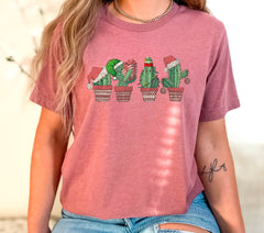 Cute Christmas Cactus Shirt, Plant Mom Christmas Shirt, Southern Christmas, Plant Lover Gift, Xmas Succulent Shirt, Womens Christmas Gifts