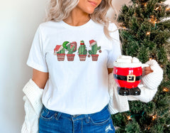 Cute Christmas Cactus Shirt, Plant Mom Christmas Shirt, Southern Christmas, Plant Lover Gift, Xmas Succulent Shirt, Womens Christmas Gifts