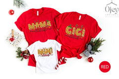 Family Christmas Shirts, Mama Nana Gigi Mini Claus Shirt, Gingerbread Family Shirt, Matching Family Reunion Shirts, Christmas Gifts, Unisex