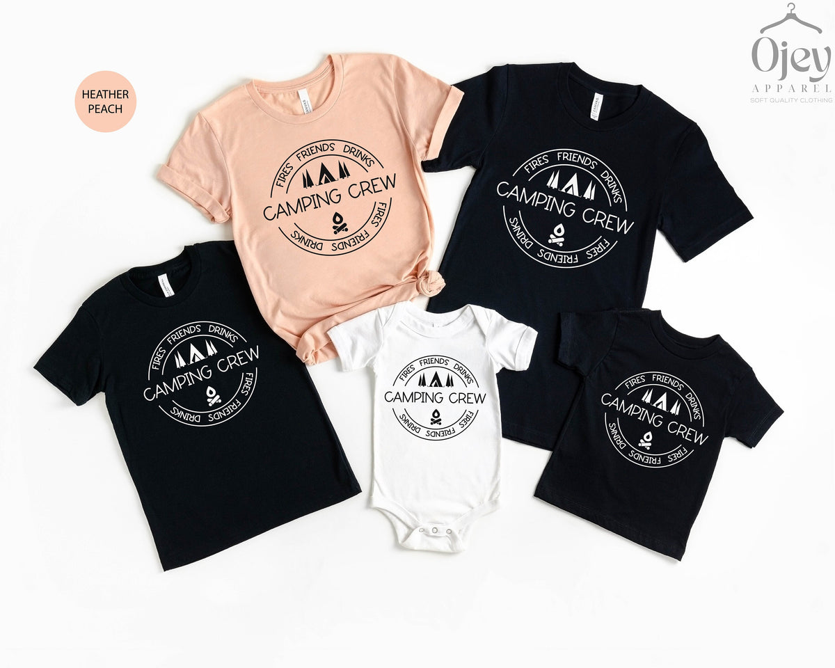 Camping Crew Shirt, Camp Squad Shirt, Camping Crew 2025, Nature Lover Gift, Family Matching Shirts, Road Trip Shirt, Unisex Camper Gift