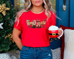 Fox Christmas Shirt, Christmas Animal Shirt, Cute Christmas Shirt, Fox Gifts, Winter Clothing, Unisex, Holiday Tshirts, Animal Lover Gift
