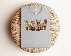 Fox Christmas Shirt, Christmas Animal Shirt, Cute Christmas Shirt, Fox Gifts, Winter Clothing, Unisex, Holiday Tshirts, Animal Lover Gift