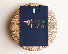 Christmas Hairstylist Shirt, Hair Tools Xmas Tshirt, Hair Dresser Christmas Gift, Barber Christmas Shirt, Holiday Tshirts, Christmas Gifts