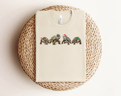 Tortoise Christmas Shirt, Cute Christmas Shirt, Christmas Animals, Turtle Gifts, Holiday Tshirts, Turtle Christmas Shirt, Animal Lover Gift
