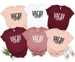 Vacay Mode Shirt, Girls Vacation Tees, Vacay 2024 Shirt, Summer Vacation Shirt, Girls Trip Shirt, Vacation Shirts For Women, Traveler Gift