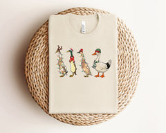 Christmas Duck Shirt, Cute Christmas Shirt, Christmas Animals Shirt, Animal Lover Gift, Christmas Farm Shirt, Silly Goose Shirt, Xmas Gifts