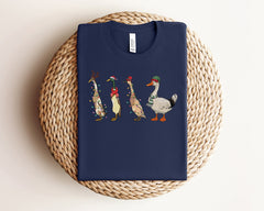 Christmas Duck Shirt, Cute Christmas Shirt, Christmas Animals Shirt, Animal Lover Gift, Christmas Farm Shirt, Silly Goose Shirt, Xmas Gifts