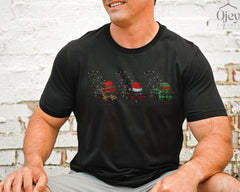 Lawn Mowing Christmas Shirt, Gardening Christmas Shirt, Xmas Lawn Mower Shirt, Garden Lover Tshirt, Holiday Tshirts, Gardener Christmas Gift
