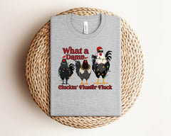 What A Damn Cluckin Fluster Fluck Christmas Shirt, Christmas Chicken Shirt, Funny Christmas Shirt, Farm Animals Shirt, Xmas Chicken Gifts