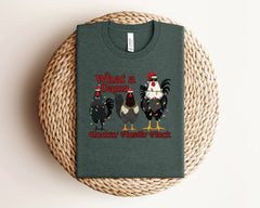 What A Damn Cluckin Fluster Fluck Christmas Shirt, Christmas Chicken Shirt, Funny Christmas Shirt, Farm Animals Shirt, Xmas Chicken Gifts