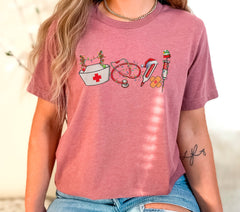 Christmas Nurse Shirt, Medical Assistant Christmas Shirt, Nursing School Shirt, RN Nurse Shirt, Retro Christmas Shirt, Nurse Christmas Gift