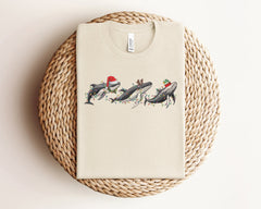 Whale Christmas Shirt, Christmas Animal Shirt, Sea Life Christmas Shirts, Ocean Animal Shirt, Holiday Tshirts, Wild Animals, Whale Gifts