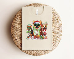 Corgi Christmas Shirt, Cute Christmas Shirt, Dog Lover Gift, Dog Mom Christmas Shirt, Retro Christmas Shirt, Animal Lover Tshirt, Xmas Gifts