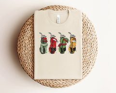 Christmas Golf Shirt, Golfer Christmas Shirt, Christmas Sport Tshirt, Golf Player Xmas Shirt, Golf Lovers, Holiday Tshirts, Golfing Gifts