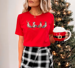 Seagull Christmas Shirt, Funny Christmas Bird Tshirt, Seagull Christmas Lights Shirt, Christmas Animal, Retro Xmas Shirt, Seagull Lover Gift