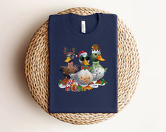 Christmas Ducks Shirt, Retro Christmas Shirt, Christmas Animal Tee, Funny Christmas Shirt, Farmer Christmas Shirt, Christmas Gift For Farmer