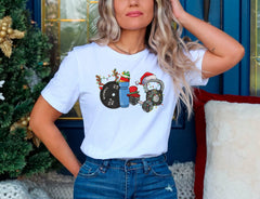 Christmas Fitness Shirt, Gym Lover Christmas Tshirt, Xmas Workout Shirt, Unisex Clothing, Kettlebell Christmas Shirt, Weight Lifting Gifts