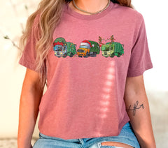 Garbage Trucks Christmas Shirt, Trash Truck Driver Xmas Tshirt, Recycle Truck Shirt, Sanitation Worker Xmas Tee, Truck Driver Gifts, Unisex