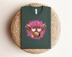Highland Cow Valentine Shirt, Funny Valentine Shirt, Cow Lover Gift, Valentine's Day Shirt, Couple Valentine Shirts, Valentines Day Gift
