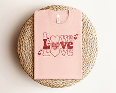 Love Shirt, Valentine's Day Shirt, Gift For Her, Valentines Heart Shirt, Cute Valentine Shirt, Valentines Day Gift, Retro Valentines Shirt