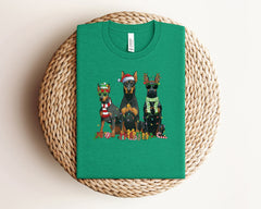 Christmas Doberman Shirt, Dog Mom Christmas Shirt, Dog Lover Gift, Christmas Dogs Shirt, Cute Christmas Shirt, Christmas Animals, Xmas Gifts