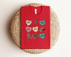 Valentine's Cowboy Shirt, Western Valentine Shirt, Valentines Heart Shirt, Retro Valentine Shirt, Valentine's Day Shirt, Valentines Day Gift