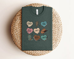 Valentine's Cowboy Shirt, Western Valentine Shirt, Valentines Heart Shirt, Retro Valentine Shirt, Valentine's Day Shirt, Valentines Day Gift