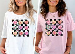 Valentine's Heart Shirt, Retro Valentine Shirt, Women's Clothing, Cute Valentine Shirt, Valentines Day Shirt, Valentines Gift From Husband