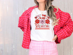 My Dog Is My Valentine Shirt, Dog Lover Gift, Cute Valentine Shirt, Dog Paw Tshirt, Retro Valentine, Valentine's Day Shirt, Dog Owner Gift