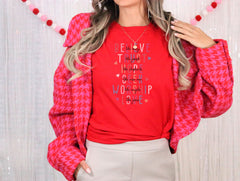 Believe Trust Hope Shirt, Religious Valentines Shirts, Retro Christian Valentine Shirt, Love Like Jesus, Cute Valentines Day Gift For Her