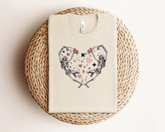 Skeleton Love Shirt, Skull Valentines Shirt, Valentine's Day Shirt, Funny Valentine Shirt, Girlfriend Tshirt, Retro Valentine, Gift For Her
