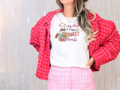 My Class Is Full Of Sweet Hearts Shirt, Teacher Valentine Shirt, Retro Valentines Tshirt, Valentine's Day Shirt, Teacher Valentines Day Gift