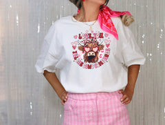 Love You Till The Cows Come Home Shirt, Funny Valentine Shirt, Valentine's Day Shirt, Retro Cowgirl Valentine Shirt, Valentine Gift For Her