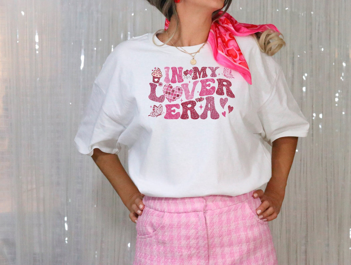 In My Lover Era Shirt, Retro Valentine Shirt, Valentines Gift For Her, Valentine's Day T-Shirt, Valentine Heart Shirt, Gift For Girlfriend