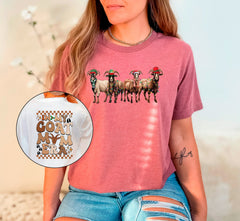 In My Goat Mom Era Christmas Shirt, Christmas Animals Shirt, Retro Christmas Shirt, Winter Clothing, Cute Christmas Tshirt, Goat Lover Gifts