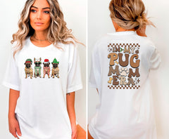 In My Pug Mom Era Christmas Shirt, Dog Mom Christmas Shirt, Retro Christmas Shirt, Animal Lover Tshirt, Holiday Shirts, Christmas Pug Gift