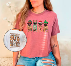 In My Pug Mom Era Christmas Shirt, Dog Mom Christmas Shirt, Retro Christmas Shirt, Animal Lover Tshirt, Holiday Shirts, Christmas Pug Gift