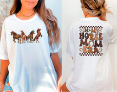 In My Horse Mom Era Christmas Shirt, Retro Christmas Shirt, Christmas Animals Tshirt, Xmas Country Shirt, Horse Mom Shirt, Horse Lover Gifts