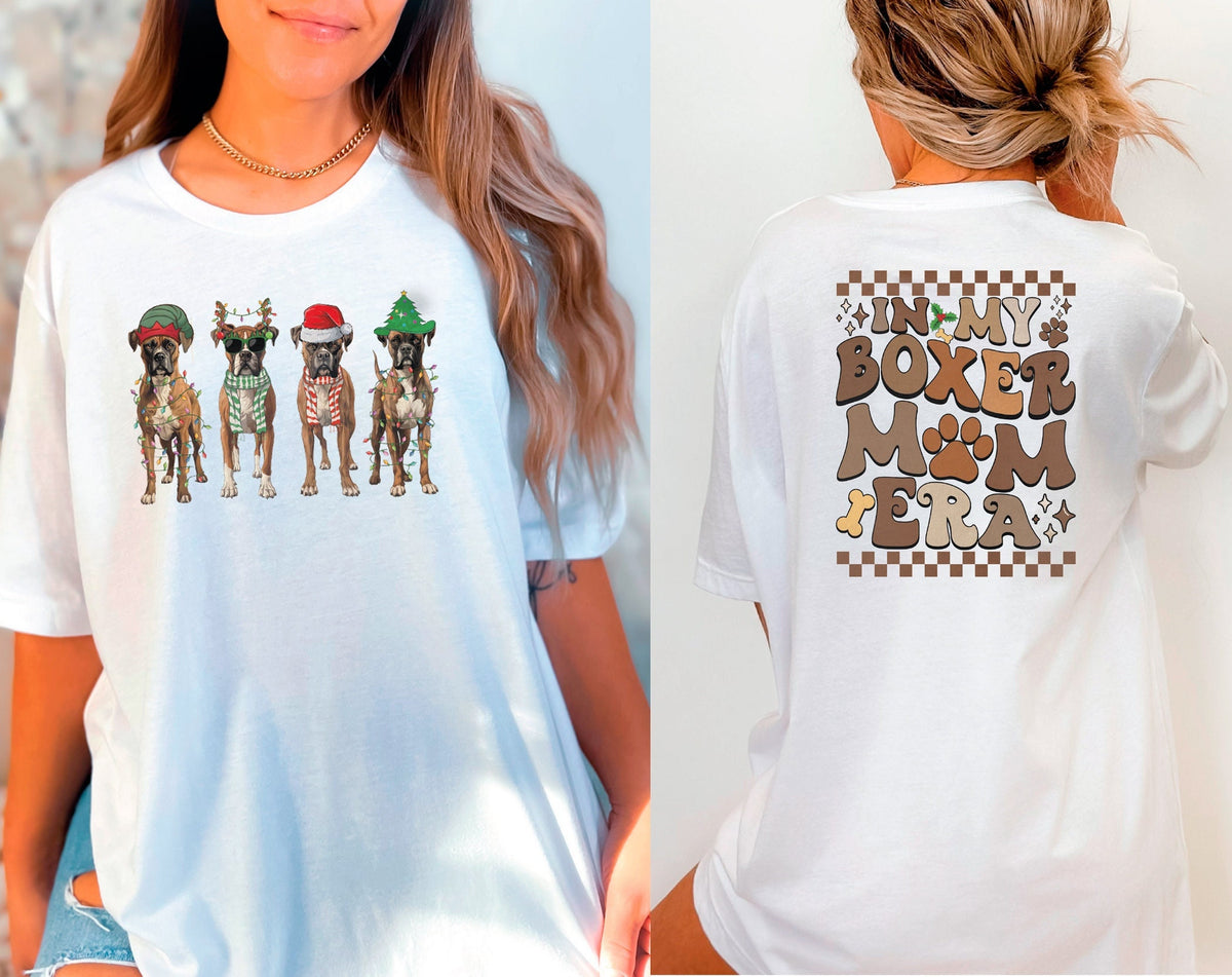 In My Boxer Mom Era Christmas Shirt, Boxer Dog Xmas Shirt, Cute Christmas Shirt, Dog Mom Christmas Shirt, Retro Christmas, Dog Lover Gift