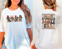 In My Dachshund Mom Era Christmas Shirt, Cute Dachshund Tshirt, Retro Christmas Shirt, Dog Lovers, Xmas Animal Shirt, Dog Mom Christmas Gift