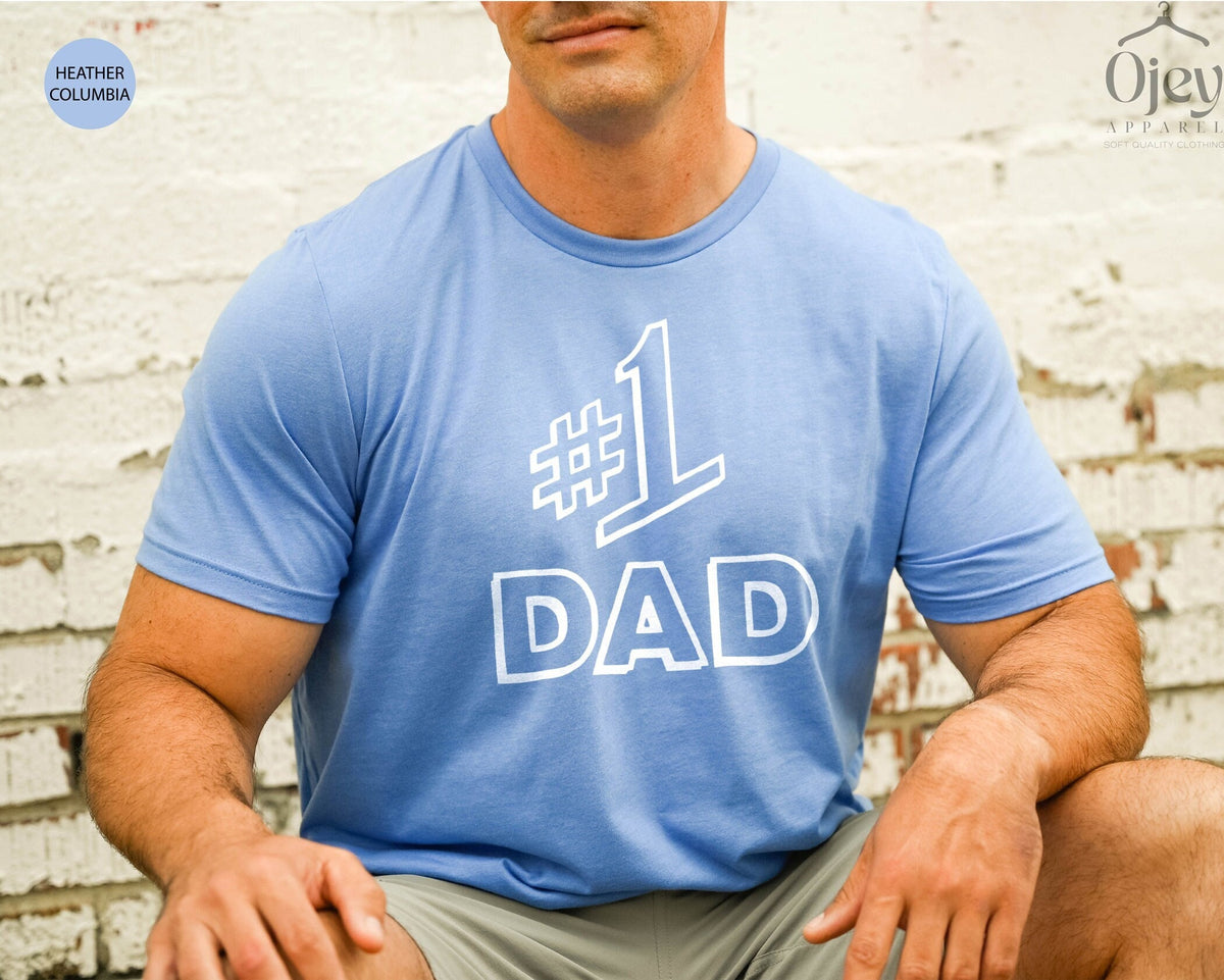 Shirt for Dad, #1 Dad Tshirt, Dad Est 2024 Shirt, Fathers Day Gift, Dad Birthday Shirt, Husband Gift, Best Dad Ever Shirt, Cool Gift For Him