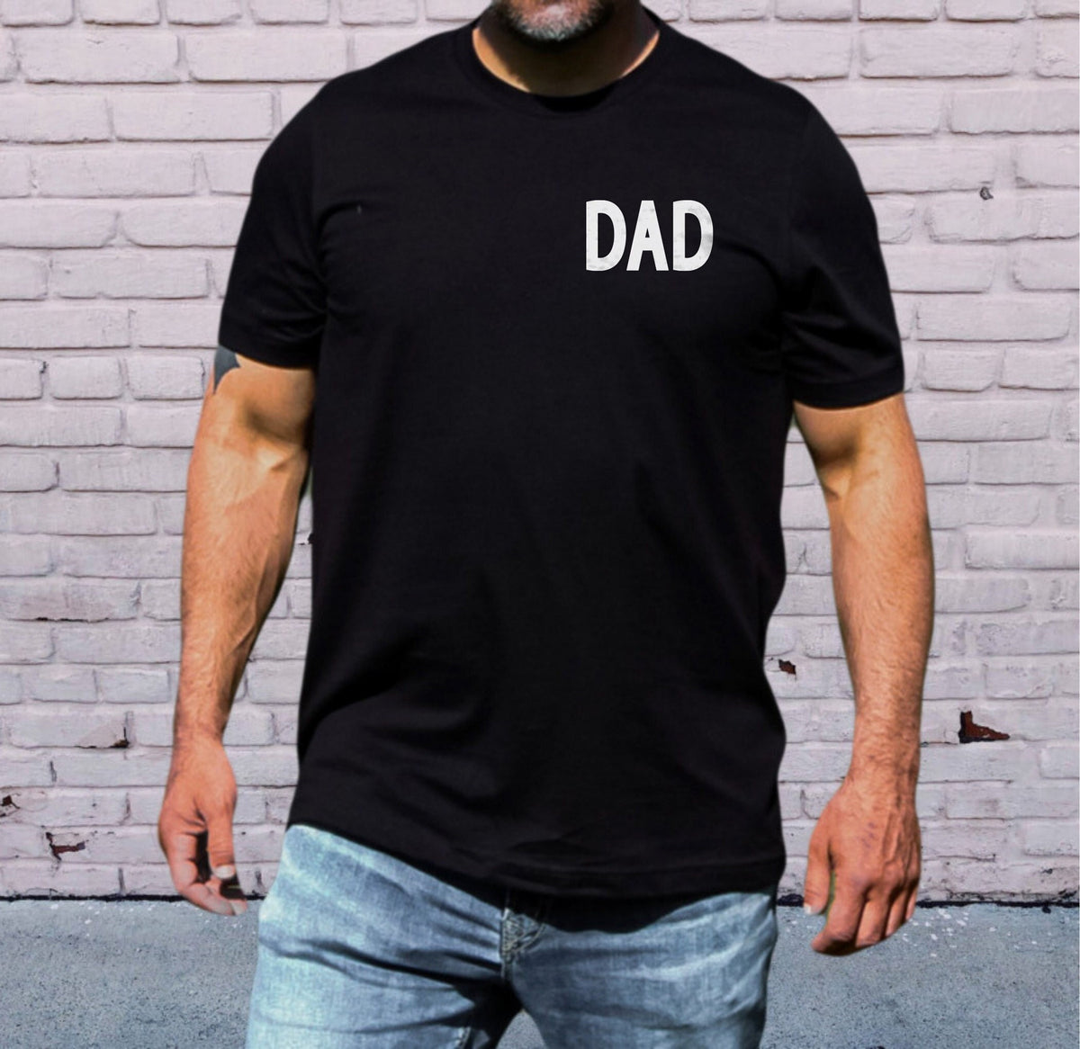 Dad Pocket T-Shirt, Minimalist Retro Style